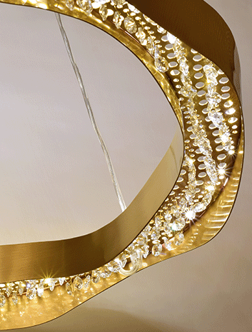 Wave Chandelier by Sahil & Sarthak